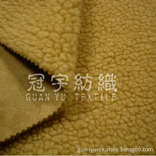 Suede with Sherpa Bonded for Garment